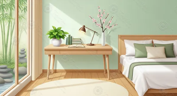 Cách bố trí bàn làm việc trong phòng ngủ hợp phong thủy